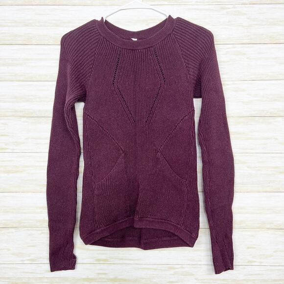 Lululemon The Sweater The Better Knit Sweater Heathered Bordeaux Drama - Picture 3 of 8